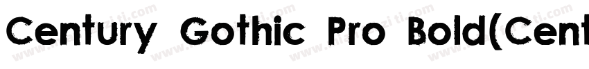 Century Gothic Pro Bold(CenturyGot字体转换